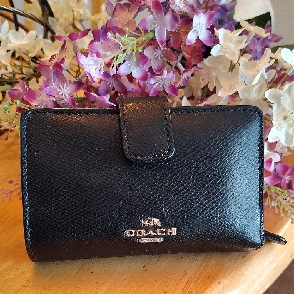 Coach Black Leather Wallet
